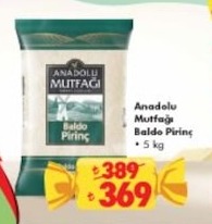 Anadolu Mutfağı Baldo Pirinç 5 Kg