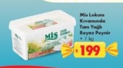 Mis Lokum Kıvamında Tam Yağlı Beyaz Peynir 1Kg