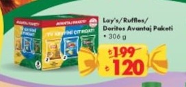 Lay'S / Ruffles / Doritos Avantaj Paketi 306G