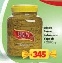 Erbaa Sarım Salamura Yaprak 2000G
