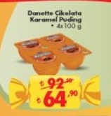 Danette Çikolata Karamel Puding 4X100 G