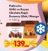 Patiswiss Sütlü Ve Beyaz Çikolata Kaplı Donmuş Çilek/Mango 130G