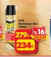Raid Böcekı İlçe Max 300Ml