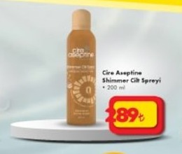 Cire Aseptine Shimmer Cilt Spreyi 200 Ml