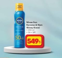 Nivea Sun Koruma & Nem Güneş Kremi 200Ml 50+ Spf