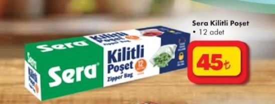 Sera Kilitli Poşet 12 Adet