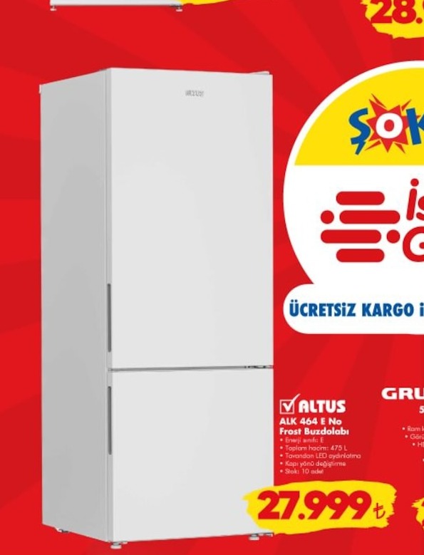 Altus Alk 464 E No Frost Buzdolabı