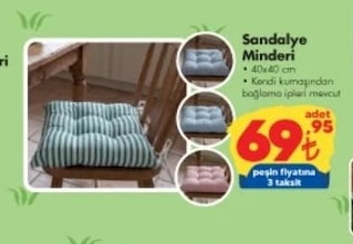 Sandalye Minderi 40X40 Cm