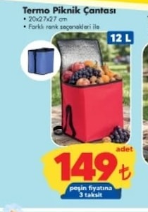Termo Piknik Çantası 12 L