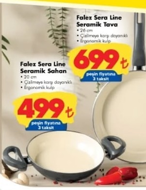 Falez Sera Line Seramik Sahan 20Cm