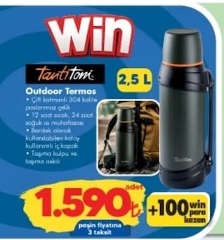 Tantitom Outdoor Termos 2.5 L