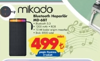 Mikado Bluetooth Hoparlör Md-6Bt