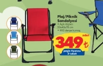 Plaj/Piknik Sandalyesi