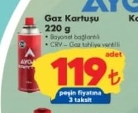 Gaz Kartuşu 220G