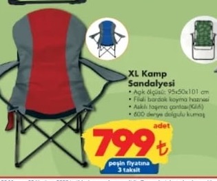 Xl Kamp Sandalyesi