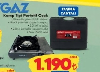 Ay Gaz Kamp Tipi Portatif Ocak
