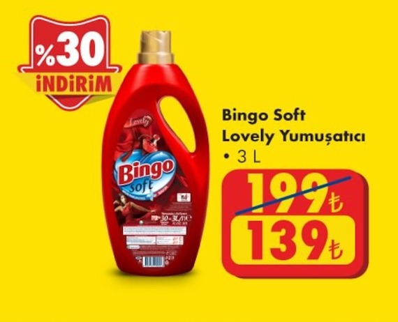 Bingo Soft Lovely Yumuşatici 3 L