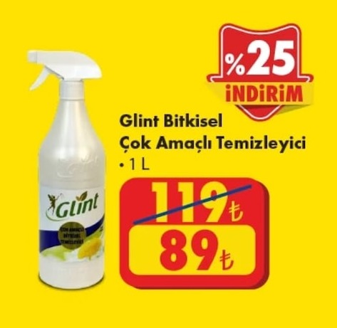 Glint Bitkisel Çok Amaçlı Temizleyici 1L