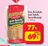 Uno Anadolu Çok Tahıllı Tava Ekmeği 430 G