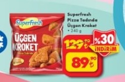 Superfresh Pizza Tadında Üçgen Kroket 240G