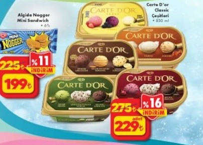 Algida Nogger Mini Sandwich 6'Lı