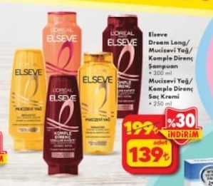 Elseve Dream Long Mucizevi Yağ/Komple Direnç Şampuan 300 Ml Ve Mucizevi Yağ/Komple Direnç Saç Kremi 250 Ml
