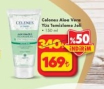 Celenes Aloe Vera Yüz Temizleme Jeli 150Ml