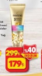 Pantene 3 Minute Miracle Saç Bakım Kremi 220 Ml