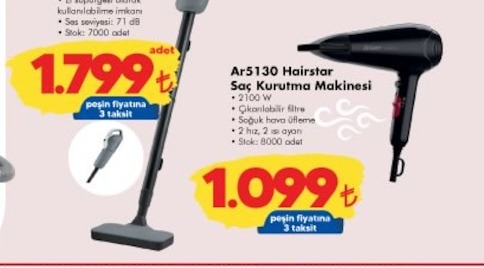 Ar5130 Hairstar Saç Kurutma Makinesi