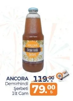 Ancora Demirhindi Şerbeti 1Lt Cam