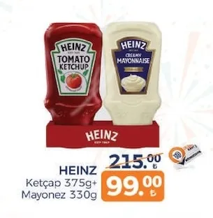 Heinz Ketçap 375G+ Mayonez 330G