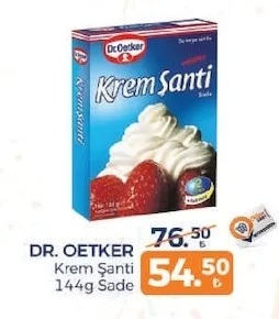 Dr. Oetker Krem Şanti 144G Sade