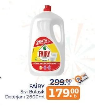 Fairy Sıvı Bulaşık Deterjanı 2600Ml