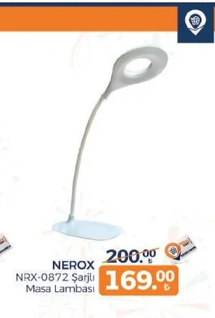 Nerox Nrx-0872 Şarjlı Masa Lambası