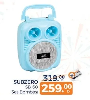 Subzero Sb 60 Ses Bombası
