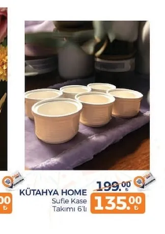 Kütahya Home Sufle Kase Takımı 6'Lı