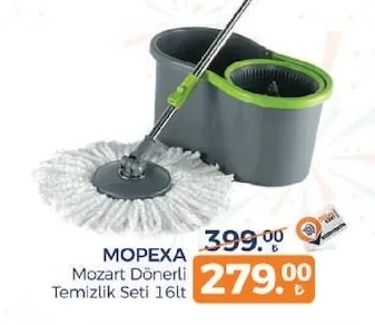 Mopexa Mozart Dönerli Temizlik Seti 16Lt
