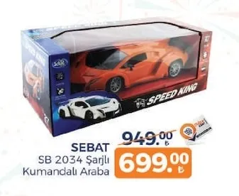 Sebat Sb 2034 Şarjlı Kumandalı Araba