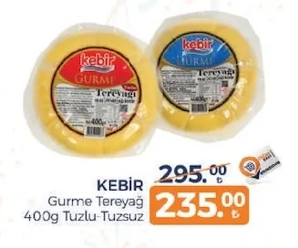 Kebi̇R Gurme Tereyağ 400G Tuzlu-Tuzsuz