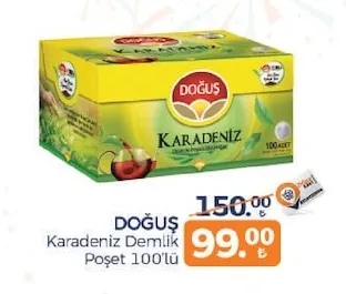 Doğuş Karadeniz Demlik Poşet 100'Lü