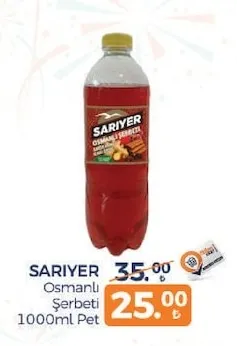 Sariyer Osmanlı Şerbeti 1000Ml Pet