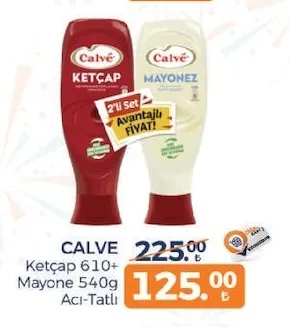 Calve Ketçap 610+ Mayonez 540G Acı-Tatlı