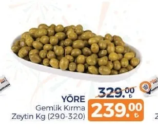 Yöre Gemlik Kırma Zeytin Kg (290-320)
