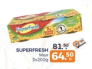 Superfresh Mısır 3X200G
