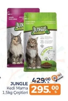 Jungle Kedi Mama 1,5Kg Çeşitleri