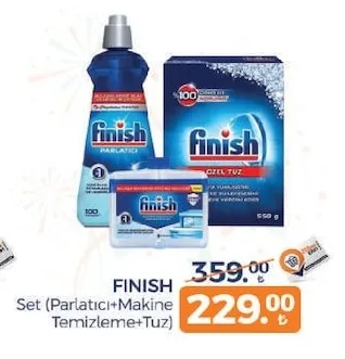 Finish Set (Parlatıcı+Makine Temizleme+Tuz)