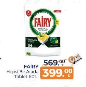 Fairy Hepsi Bir Arada Tablet 60'Lı