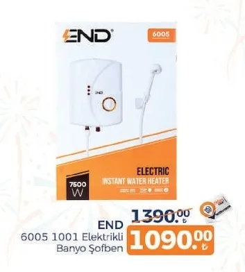 End 6005 1001 Elektrikli Banyo Şofben