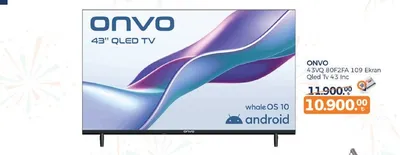 Onvo 43Vq 80F2Fa 109 Ekran Qled Tv 43 Inc