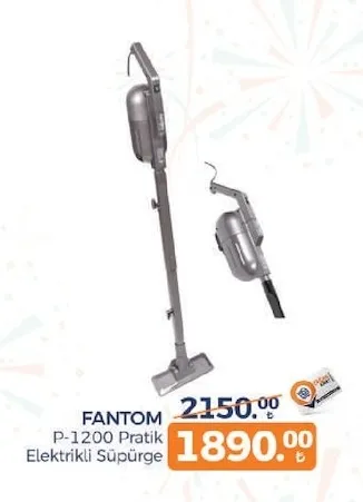 Fantom P-1200 Pratik Elektrikli Süpürge